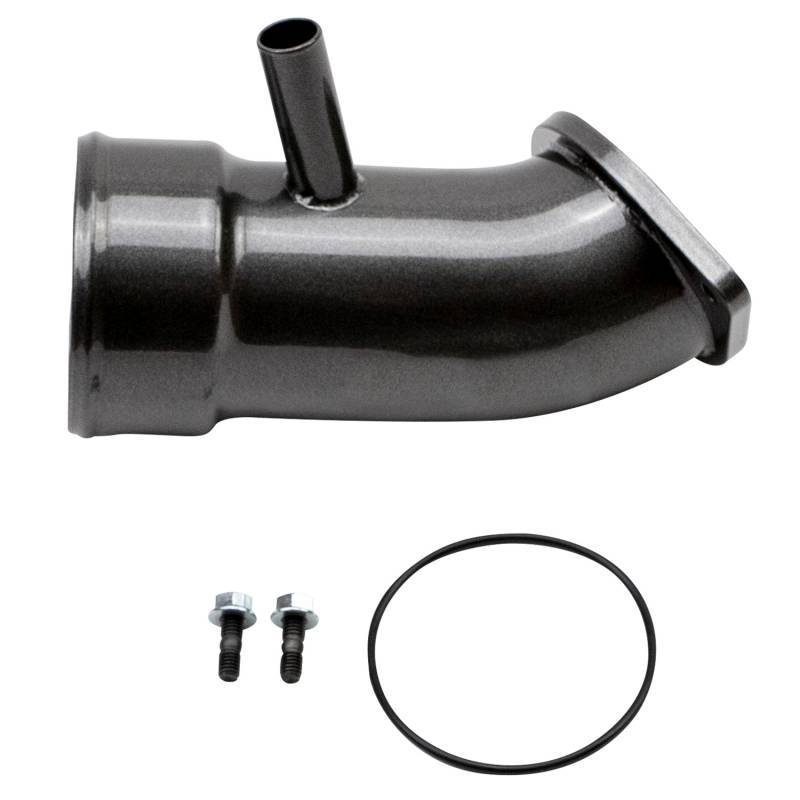 Wehrli 17-19 Chevrolet 6.6L L5P Duramax 3.5in Intake Horn w/PCV Port - Fine Texture Black