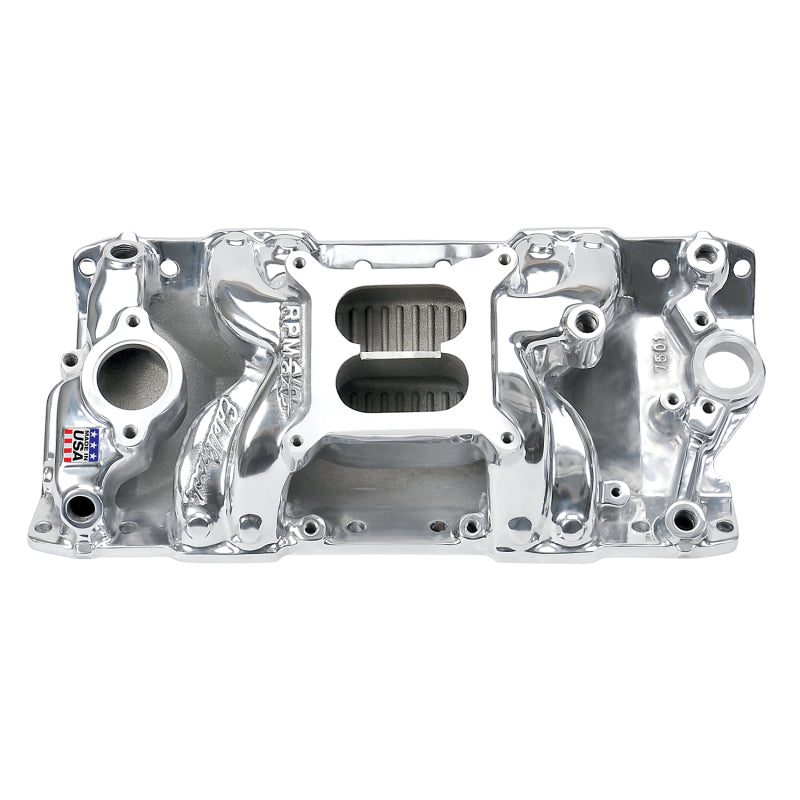 Edelbrock Polished S/B Chevy RPM Air-Gap Manifold