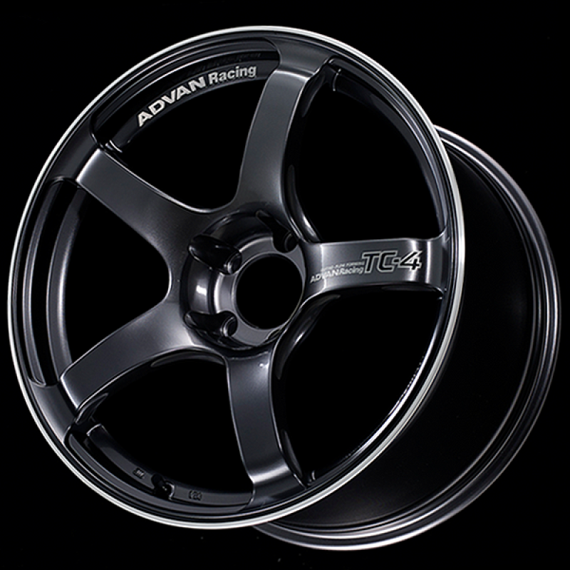 Advan TC4 18x8 +47 5-100 Racing Gun Metallic & Ring Wheel