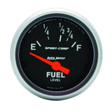 Autometer Sport Comp 52mm 16-158 Ohms Electronic Fuel Level Gauge