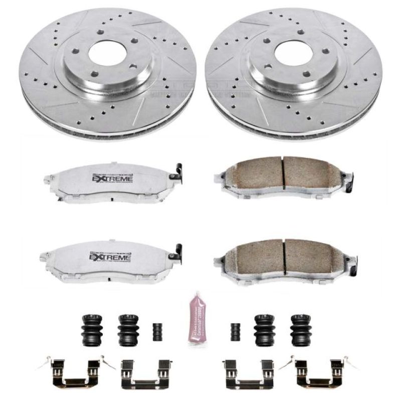 Power Stop 11-14 Nissan Murano Front Z26 Street Warrior Brake Kit