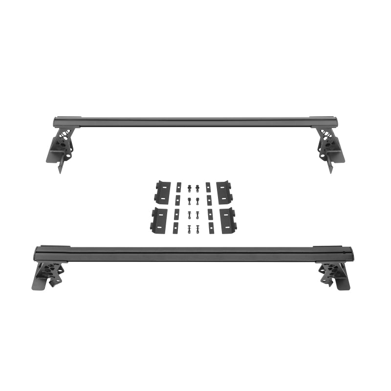 Go Rhino 15-22 Ford F-150 / 19-22 RAM 1500 / 07-21 Toyota Tundra XRS Cross Bars Kit - Tex. Blk