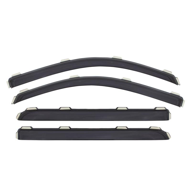 AVS 09-13 Toyota Corolla Ventvisor In-Channel Front & Rear Window Deflectors 4pc - Smoke