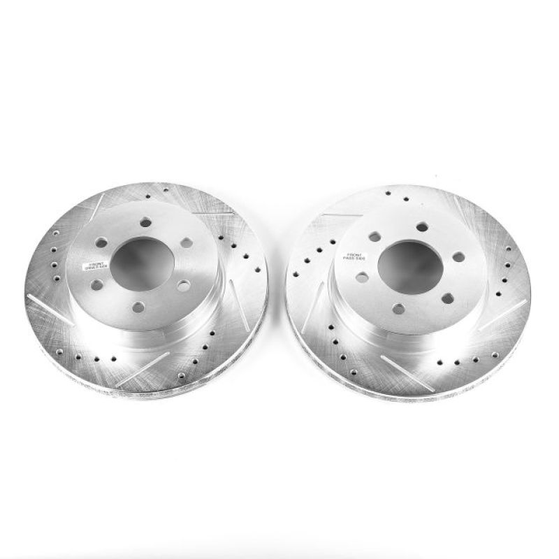 Power Stop 97-02 Dodge Dakota Front Evolution Drilled & Slotted Rotors - Pair