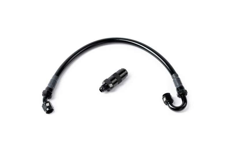 AMS Performance 5/16 Quick Connect to -6AN Inline Fuel Pulsation Damper w/ -6AN Fuel Line