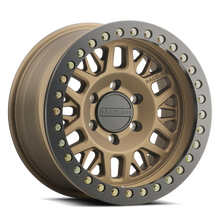 Load image into Gallery viewer, Raceline RT951B Ryno 17x9in/6x135 BP/-12mm Offset/87.1mm Bore - Bronze &amp; Black Ring Beadlock Wheel