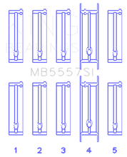 Load image into Gallery viewer, King Engine Bearings Chevrolet 121Ci/Ln2 134Ci (Size +0.50mm) Main Bearing Set