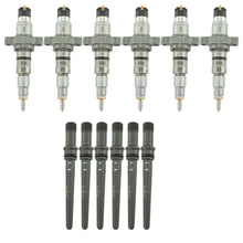 Load image into Gallery viewer, Industrial Injection 03-04 Cummins 5.9L Reman Stock Injector Pack w/ Connecting Tubes - Set of 6