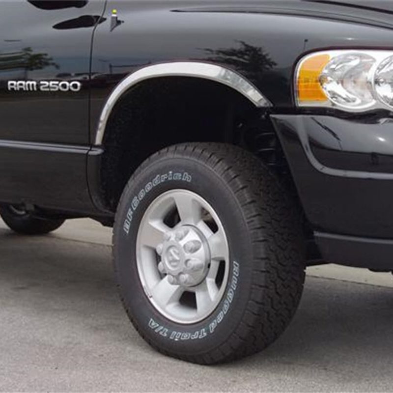 Putco 10-19 Ram 2500/3500 - Fits w/ and w/o Factory Fender Flares Stainless Steel Fender Trim