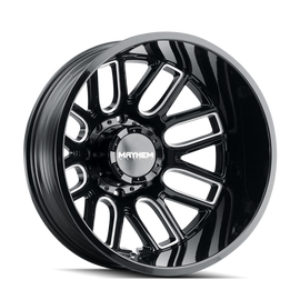 Mayhem 8107D Cogent Dually 22x8.25 / 8x200 BP / -192mm Offset / 142mm Hub Blk w/ Milled Spokes Wheel