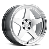Kansei K12H Knp 17x9.5in / 5x114.3 BP / 12mm Offset / 73.1mm Bore - Hyper Silver Wheel
