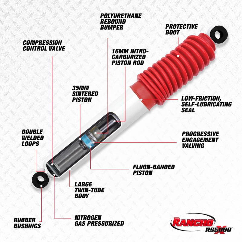 Rancho 95-04 Toyota Tacoma Rear RS5000X Shock