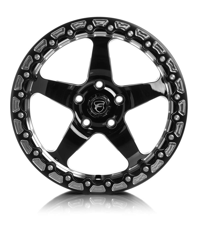 Forgestar D5 Beadlock 17x10 / 5x115 BP / ET30 / 6.6in BS Gloss Black Wheel