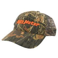 Load image into Gallery viewer, Autometer Hat Mesh Black w/ Velcro Hunting Camo Blaze Orange