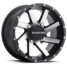 Load image into Gallery viewer, Raceline A82M Twist 14x7in / 4x110 BP / 10mm Offset / 83.8mm Bore - Black &amp; Machined Wheel