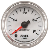 Autometer Pro-Cycle Gauge Fuel Level 2 1/16in 0-280 Programmable White