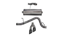 Corsa 2015-2020 Chevy Tahoe/GMC Yukon Cat-Back Exhaust Sport 3in Single Side Twin Black 4in Tips