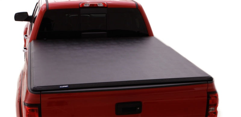 Lund 09-14 Ford F-150 Styleside (5.5ft. Bed) Hard Fold Tonneau Cover - Black