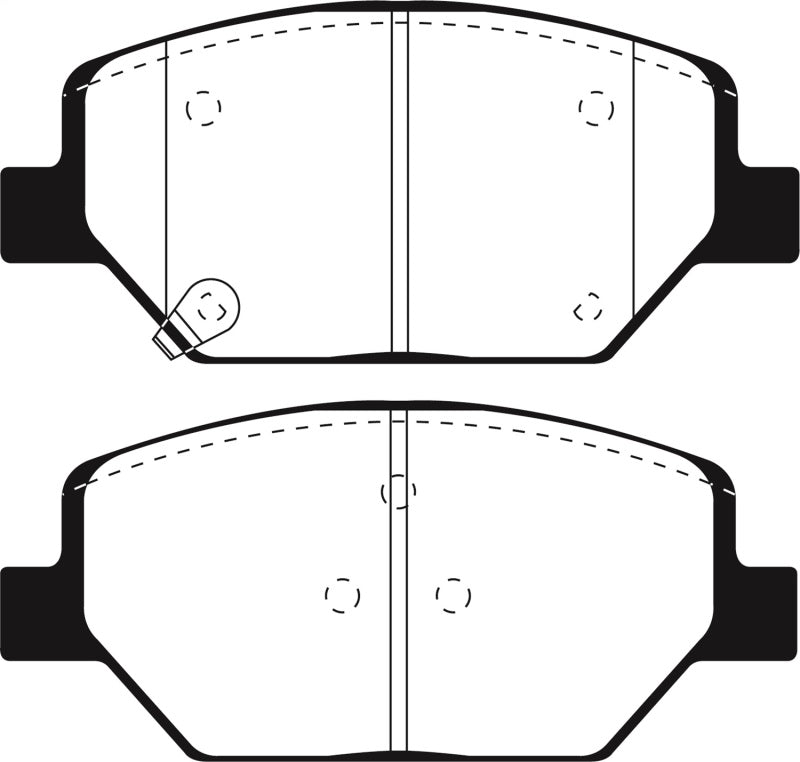 EBC 15-18 Chevrolet Camaro Ultimax Replacement Front Brake Pads