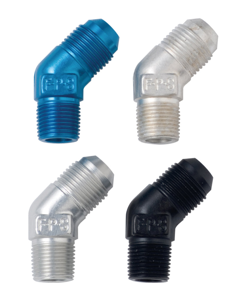 Fragola -6AN x 3/8 NPT 45 Degree Adapter