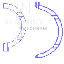 Load image into Gallery viewer, King Engine Bearings Nissan QR25DE DOHC 16 Valve Thrust Washer Set