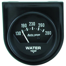 Load image into Gallery viewer, AutoMeter Gauge Console Water Temp 2in. 280 Deg. F Mech Short Sweep Black Autogage