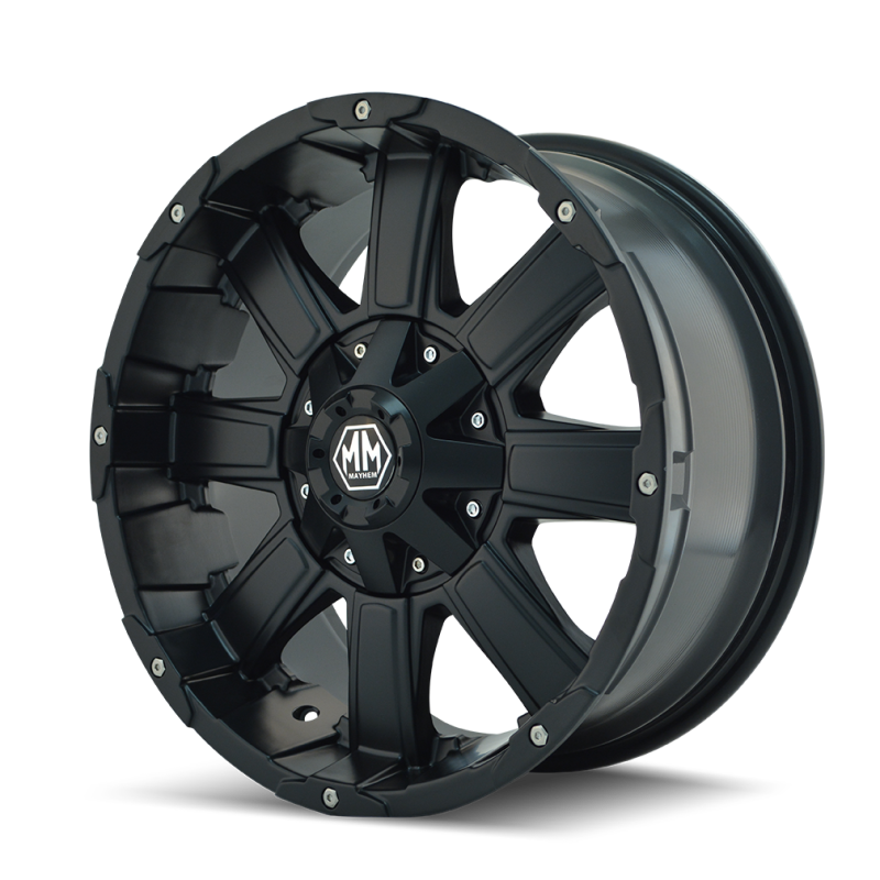 Mayhem 8030 Chaos 18x9 / 5x127 BP / 18mm Offset / 87mm Hub Matte Black Wheel