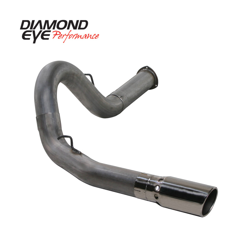 Diamond Eye KIT 5in DPF-BACK SGL SS 07.5-08 CHEVY 6 6L 2500/3500 PCKGD BX46X14X14OD EL-PL