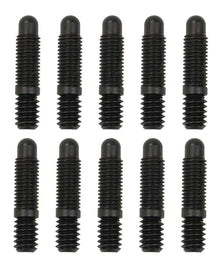 Moroso Bullet Nose Black OX Studs - 1/4-20 X 1/4-28 X 1 3/16 (10 Pack)