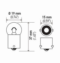 Load image into Gallery viewer, Hella Bulb 5637 24V 10W Ba15S B6 (2)