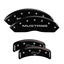 Load image into Gallery viewer, MGP 4 Caliper Covers Engraved Front &amp; Rear MGP Black finish silver ch