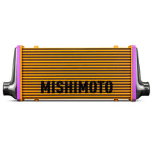 Load image into Gallery viewer, Mishimoto Universal Carbon Fiber Intercooler - Gloss Tanks - 525mm Gold Core - S-Flow - BL V-Band