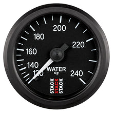 Load image into Gallery viewer, Autometer Stack 52mm 120-240 Deg F 1/2in Npt (M) Mechanical Water Temp Gauge - Black