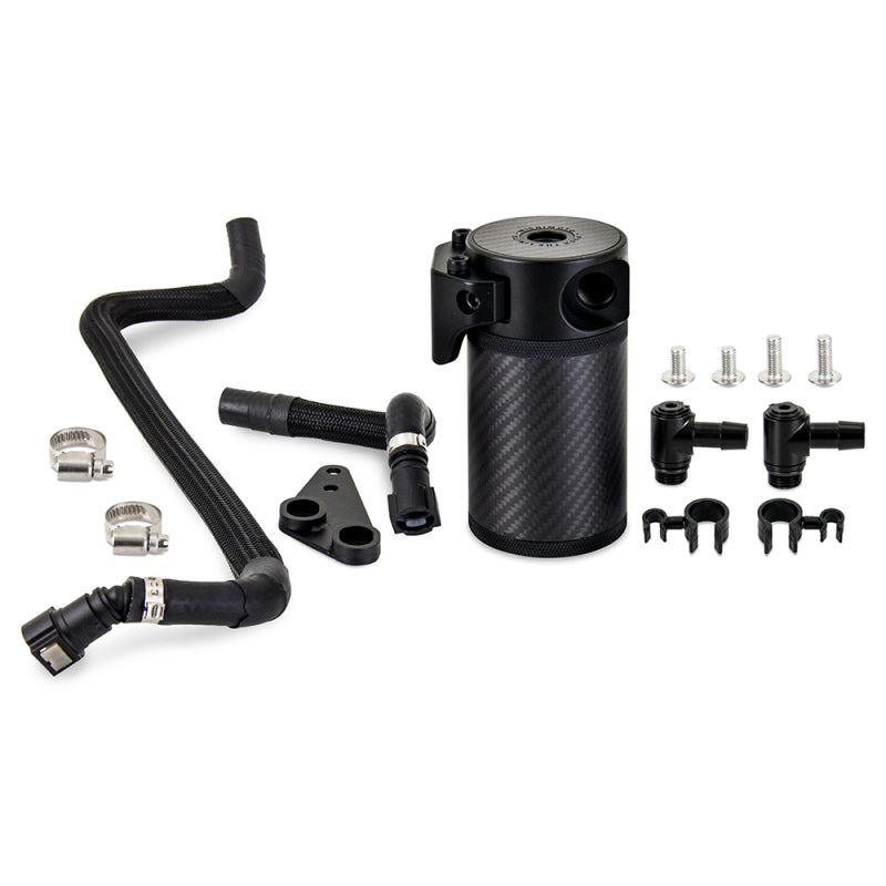 Mishimoto 2020+ Chevrolet Corvette C8 Baffled Oil Catch Can Kit (PCV Side) - Carbon Fiber