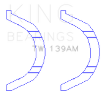 Load image into Gallery viewer, King Engine Bearings Nissan SR18/SR20 Thrust Washer Set