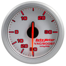 Load image into Gallery viewer, Autometer Airdrive 2-1/6in Boost/Vac Gauge 30in HG/30 PSI - Silver