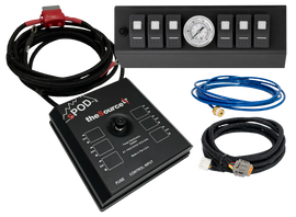 Spod 07-08 Jeep Wrangler JK SourceLT w/ Air Gauge and Amber LED Switch Panel