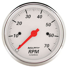 Load image into Gallery viewer, Autometer Arctic White 3-1/8in 7K RPM In Dash Tachometer Gauge