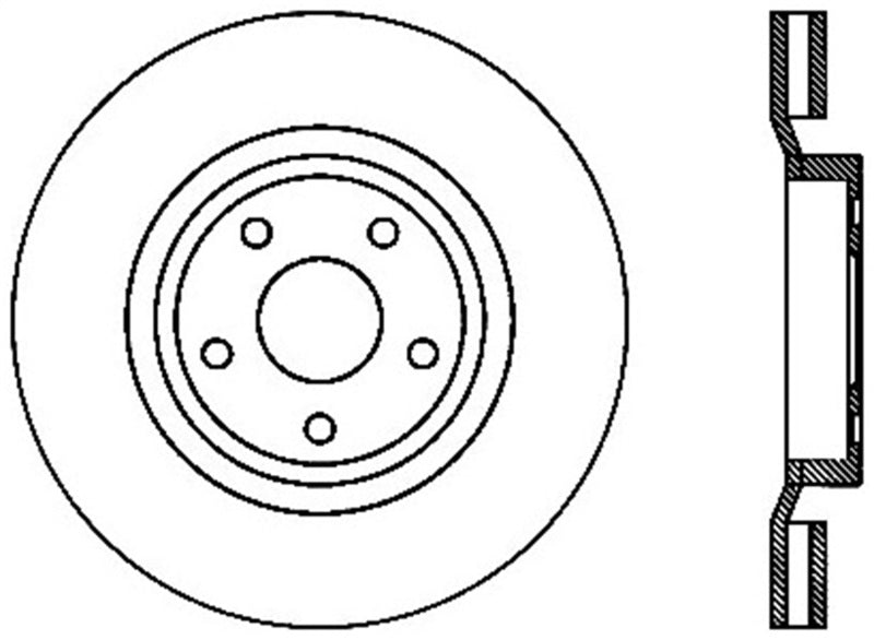 StopTech 06-10 Jeep Grand Cherokee SRT-8 Cryo Slotted & Drilled Front Right Rotor