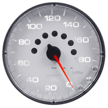 Load image into Gallery viewer, Autometer Spek-Pro Gauge Speedometer 5in 180 Mph Elec. Programmable White/Black