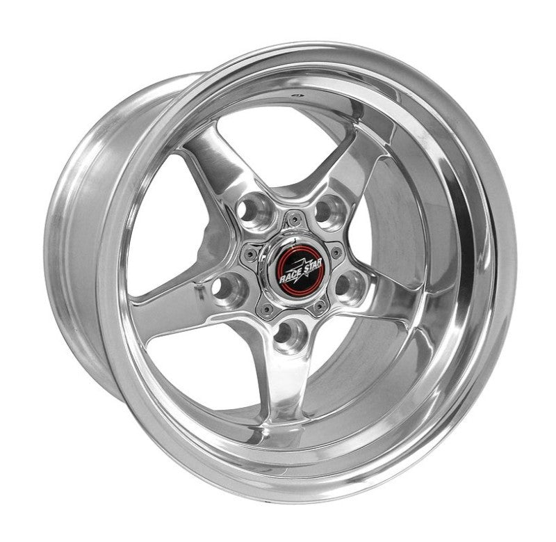 Race Star 92 Drag Star 17x10.5 5x5.5bc 6.5bs Direct Drill Dark Star Polished Wheel