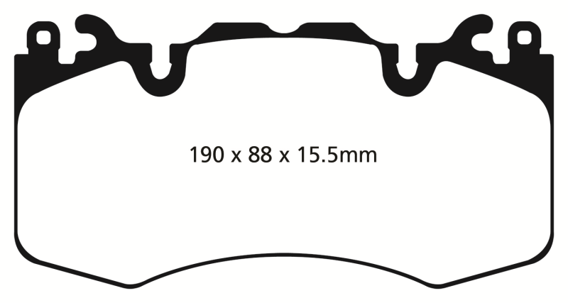 EBC 13+ Land Rover Range Rover 3.0 Supercharged Yellowstuff Front Brake Pads