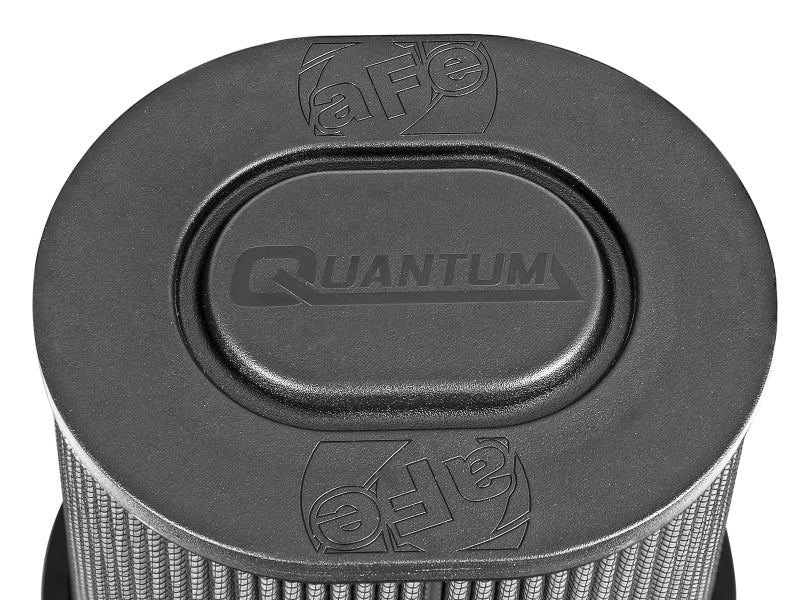 aFe Quantum Pro DRY S Air Filter Flat Top - 5in Flange x 9in Height