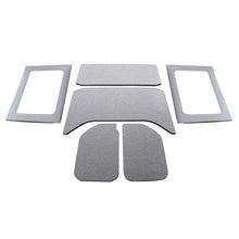 Load image into Gallery viewer, DEI 11-18 Jeep Wrangler JK 4-Door Boom Mat Complete Headliner Kit - 6 Piece - Gray