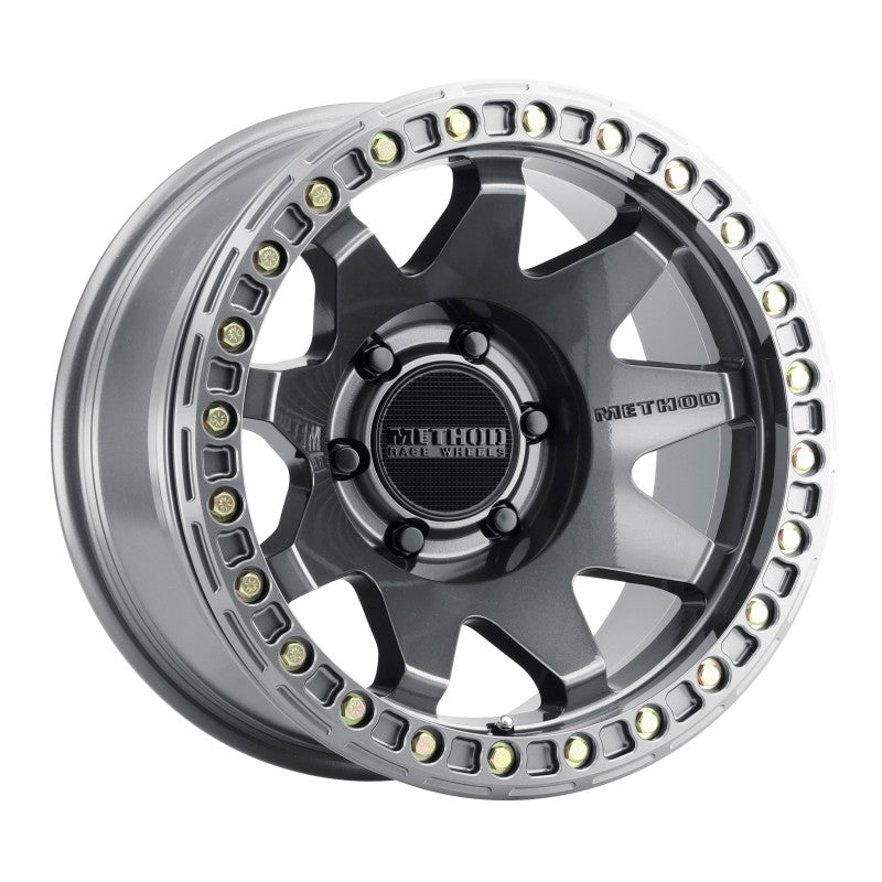 Method MR108 17x9 -44mm Offset 6x5.5 106.25mm CB Gloss Titanium w/BH-H24125-38 Wheel