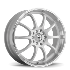 Konig Lightning 17x7 10x100/114.3 ET40 White/Machine Lip