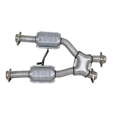 Load image into Gallery viewer, BBK 79-93 Mustang 5.0 Short Mid X Pipe With Catalytic Converters 2-1/2 For BBK Long Tube Headers