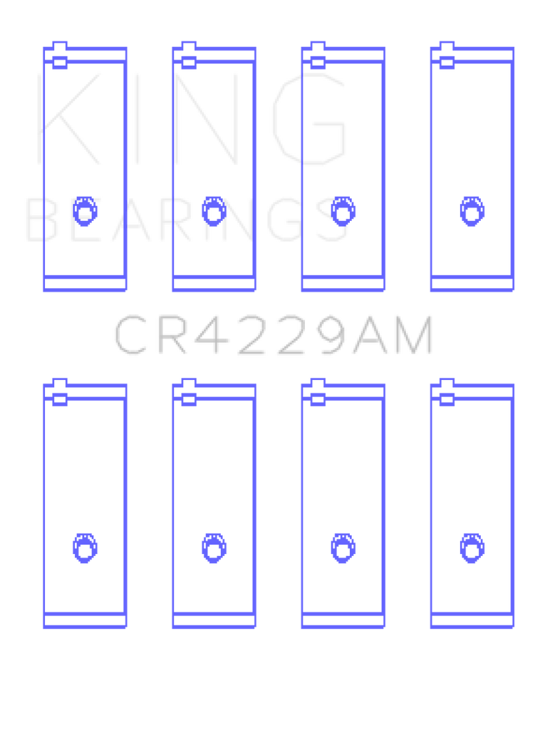 King Engine Bearings Toyota 1E/2E (1.3L) (Size STD) Performance Rod Bearing Set