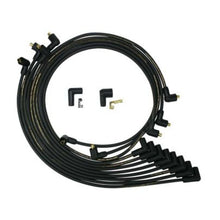 Load image into Gallery viewer, Moroso Chevrolet Small Block Non-HEI Under Header Unsleeved 90 Deg Mag Tune Ignition Wire Set - Blk