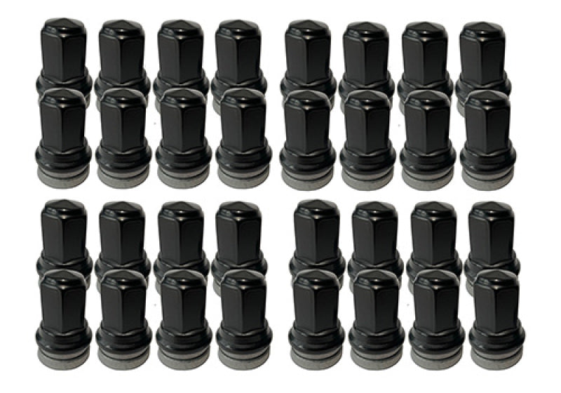 Ford Racing M14 x 1.5 Black Lug Nut - Set of 32